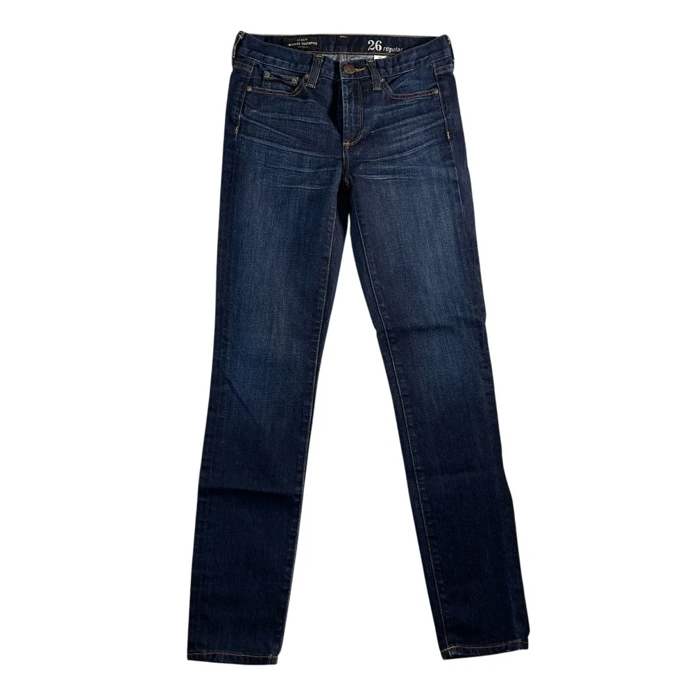 J.Crew Women's Midrise Toothpick Jeans‎ Size 26 Regular